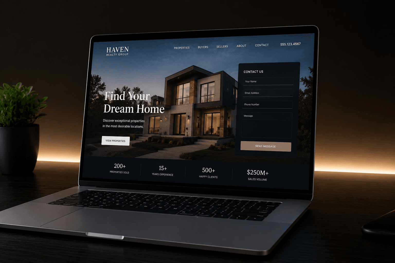 Landing page